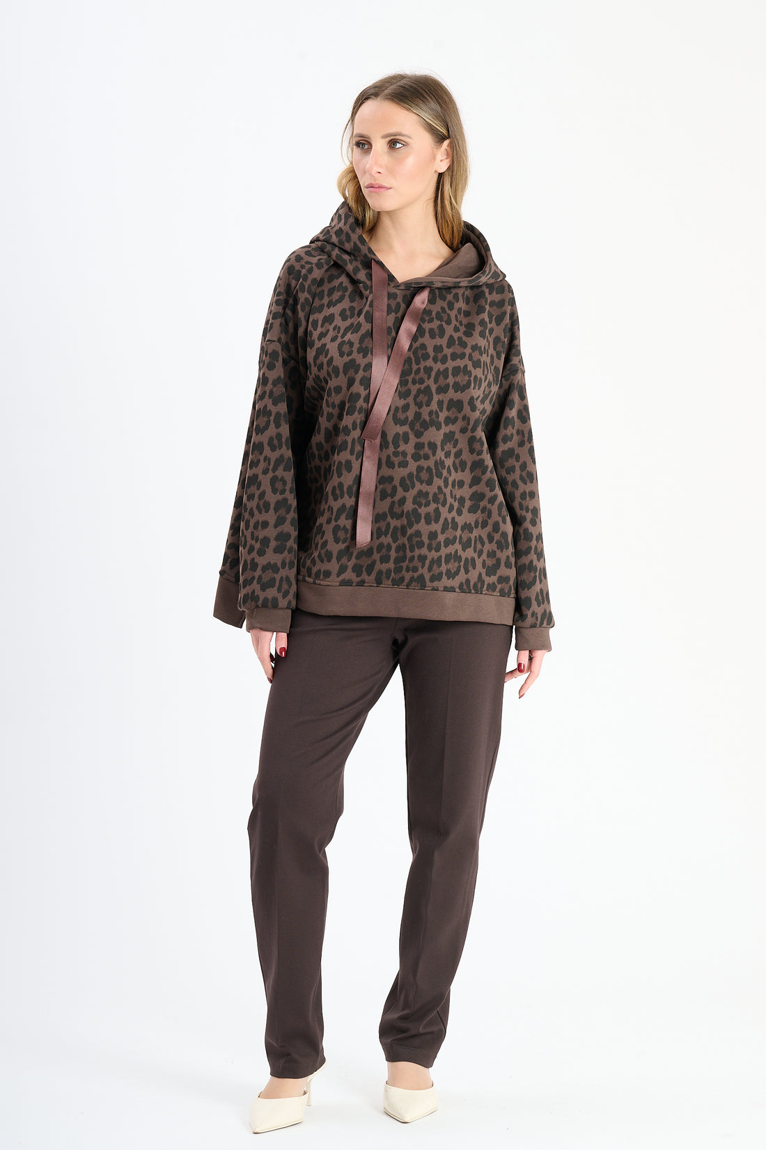 Hoodie leona braun