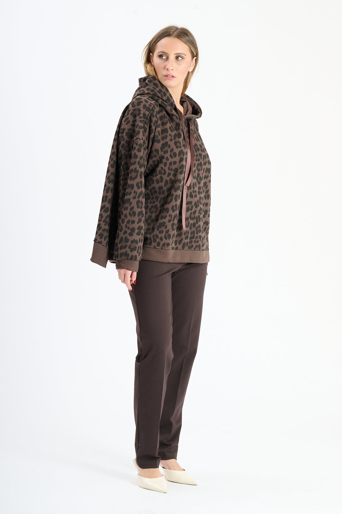 Hoodie leona braun