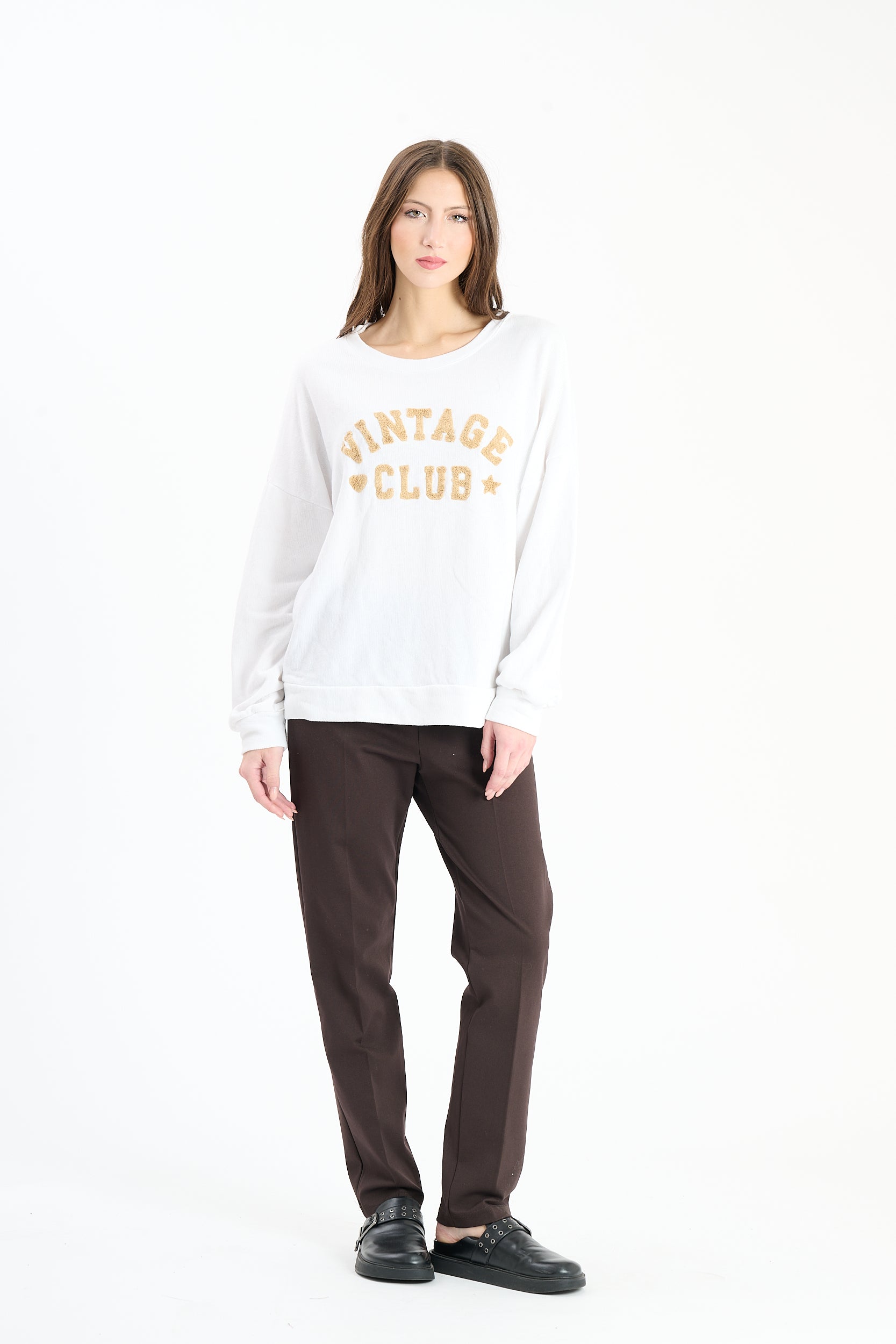 Longsleeve Vintage Club - Weiss