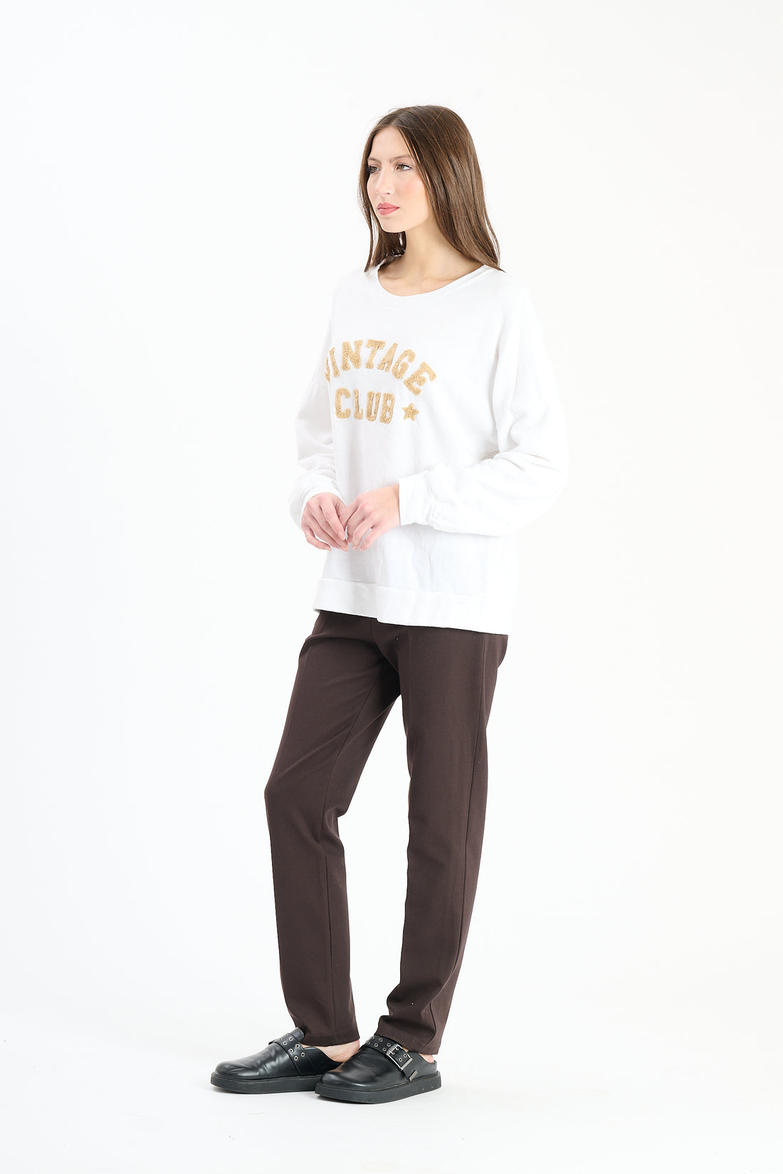 Longsleeve Vintage Club - Weiss