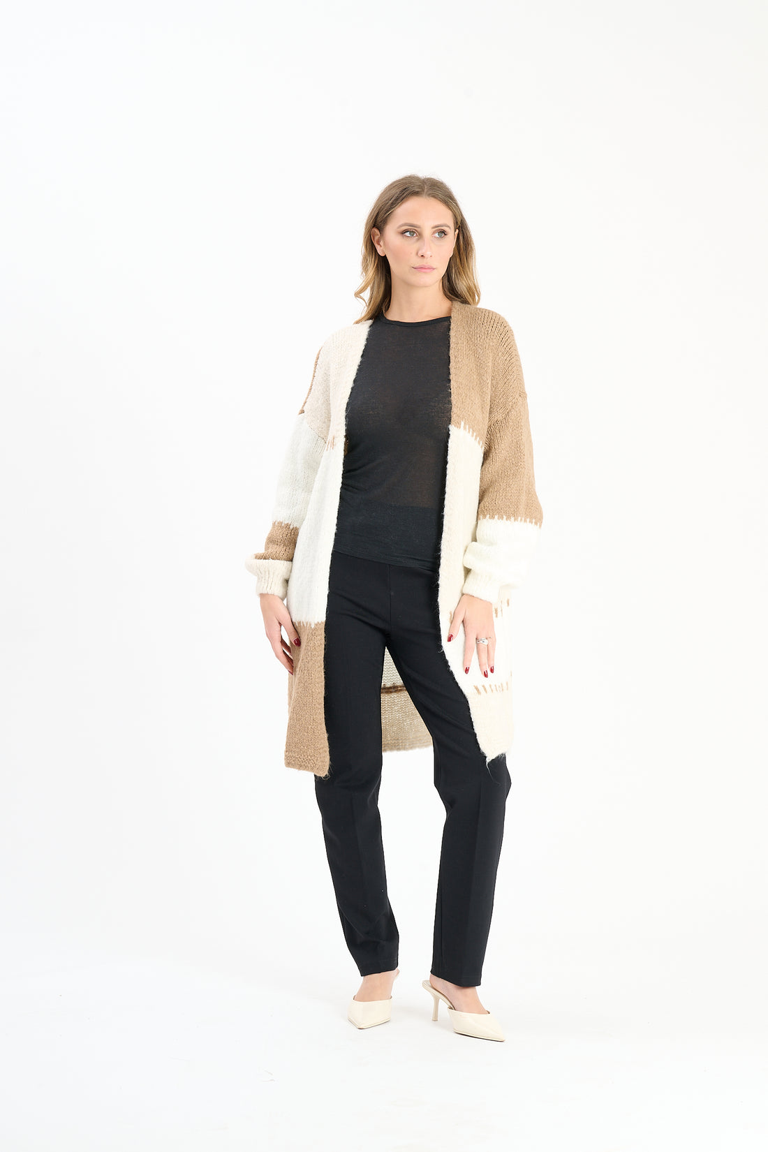 Strickweste Tula - Hellbraun