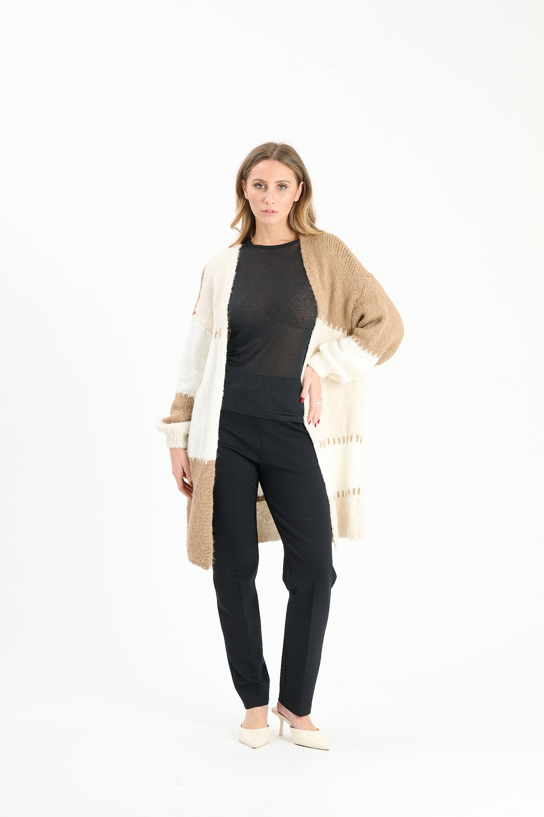 Strickweste Tula - Hellbraun