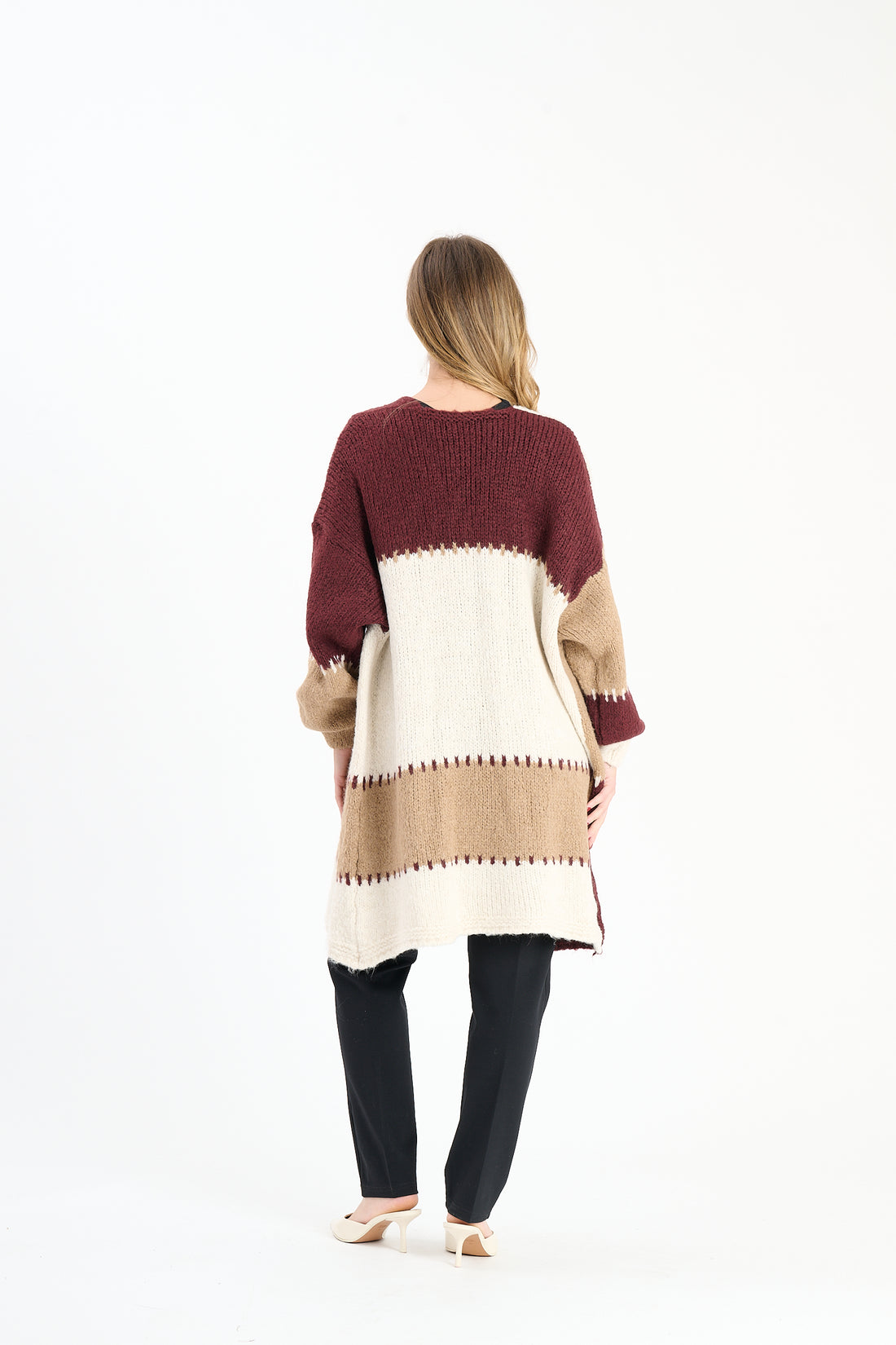 Strickweste Tula - Weinrot