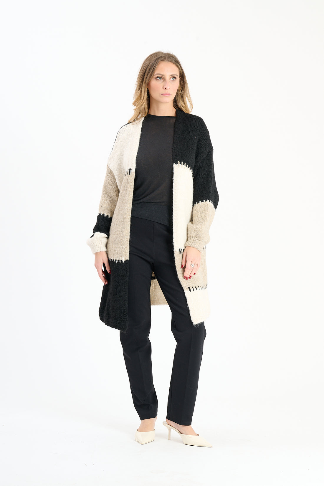 Strickweste Tula - Schwarz