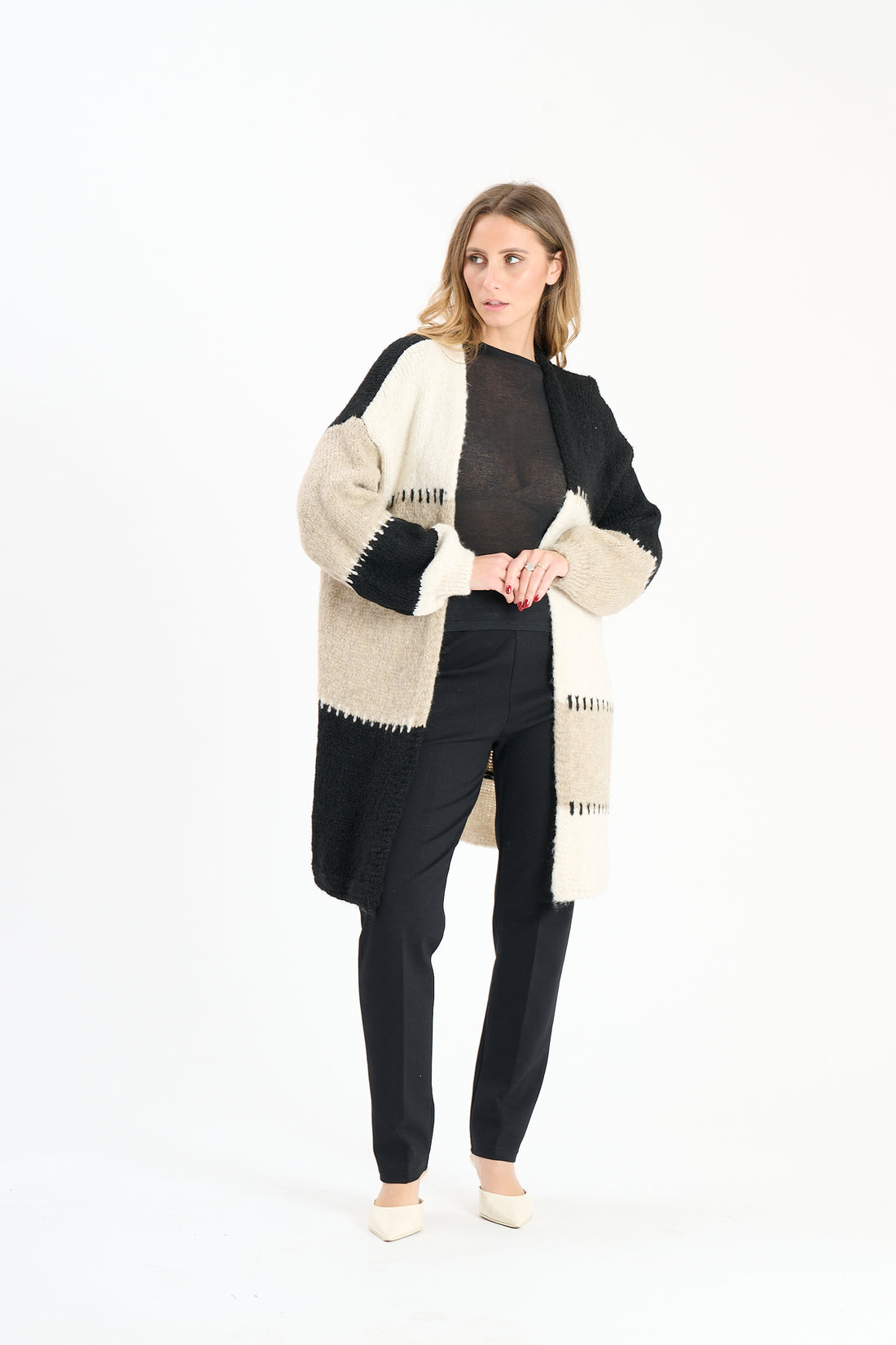 Strickweste Tula - Schwarz