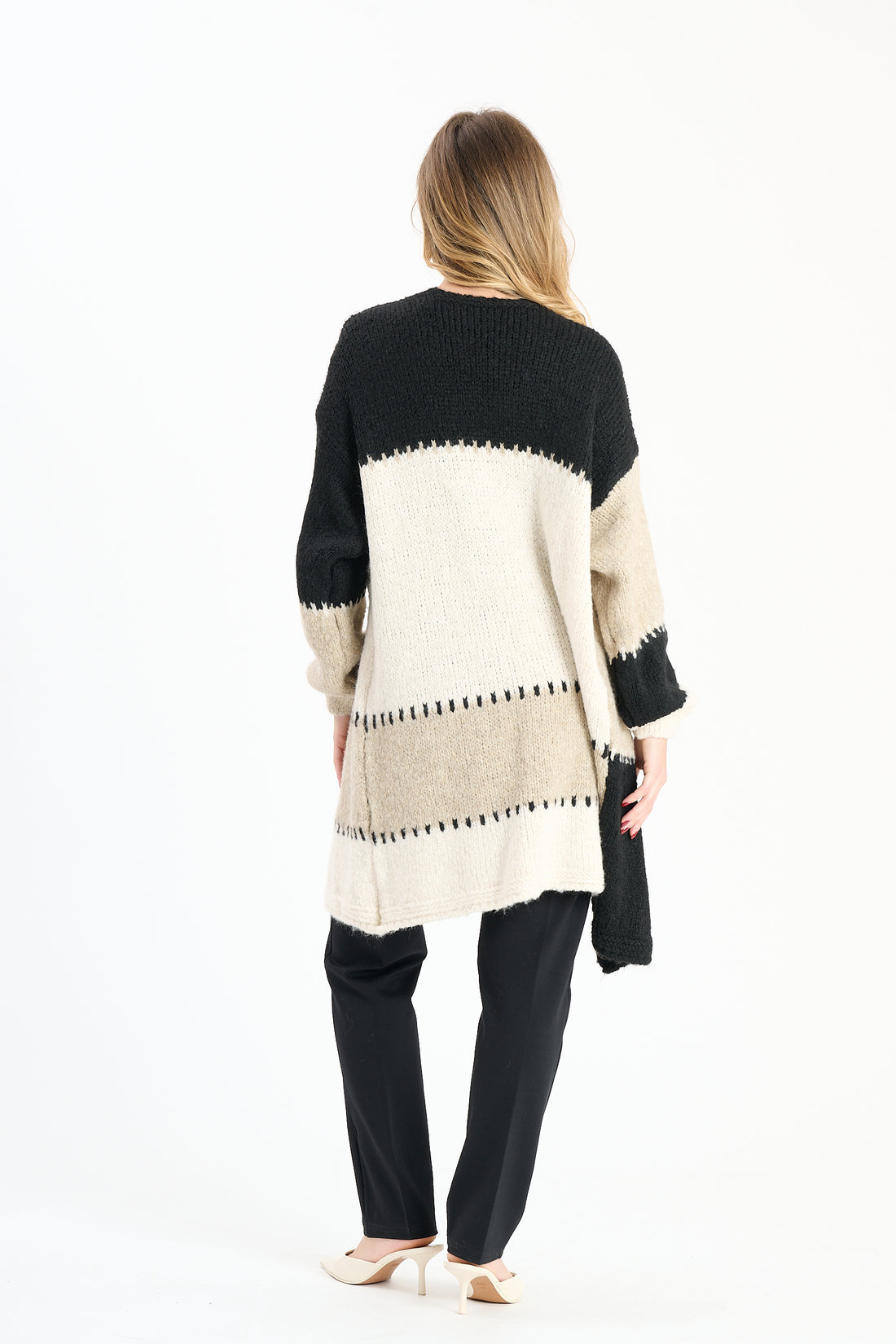 Strickweste Tula - Schwarz