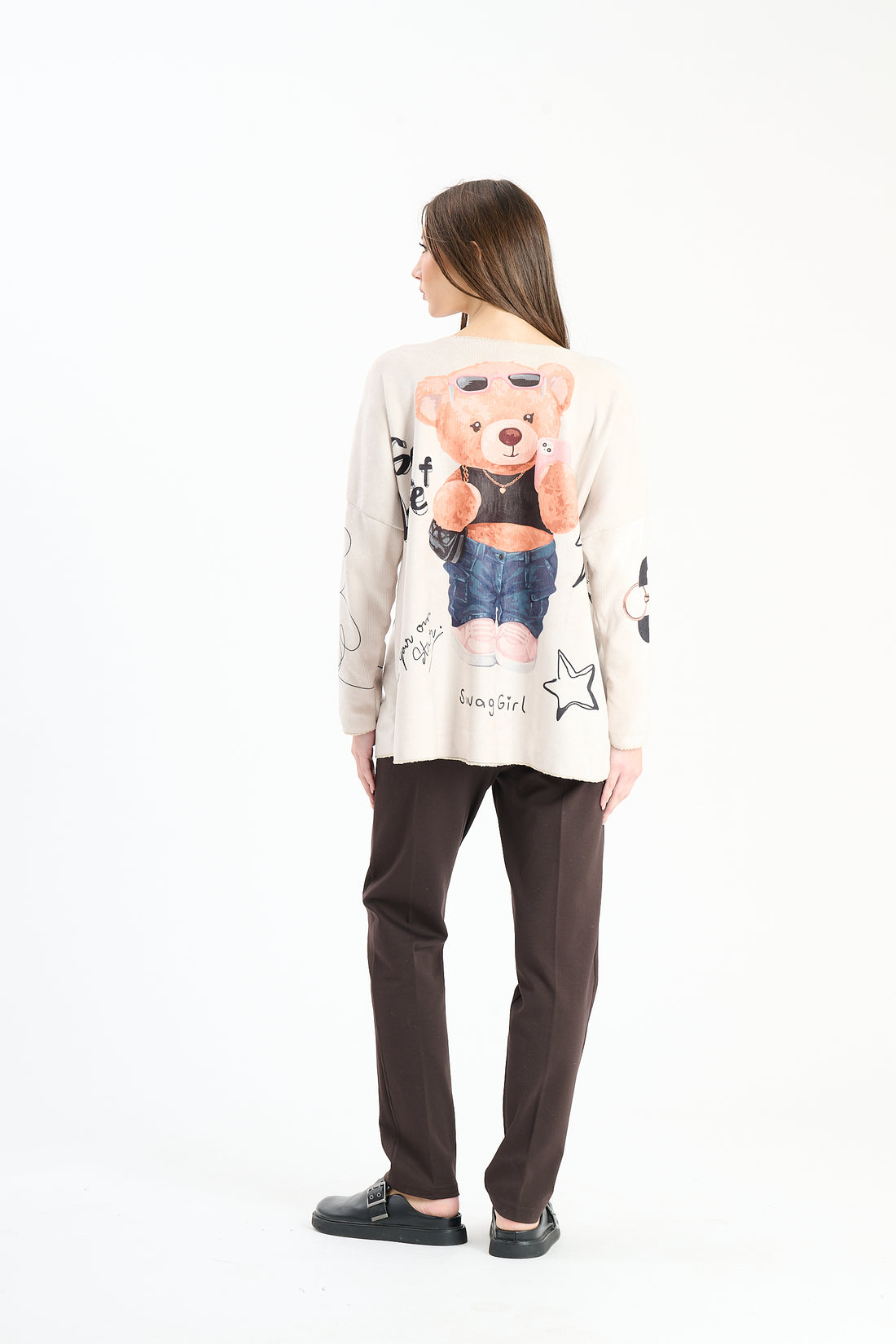 Pullover Girlbear - Beige