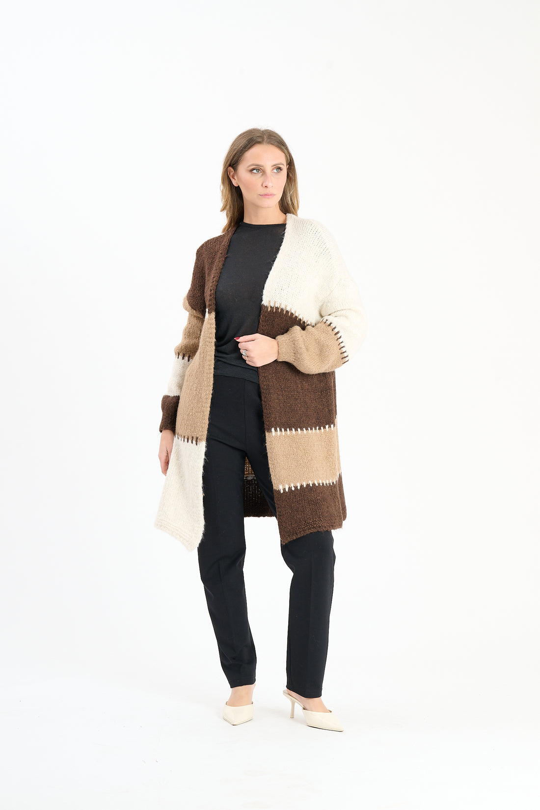 Strickweste Tula - Braun