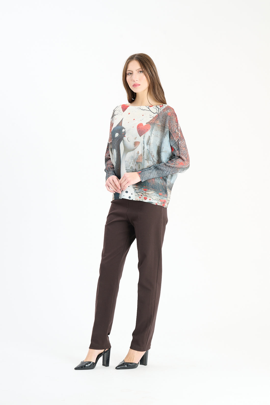 Strickshirt Catlove - Weiss