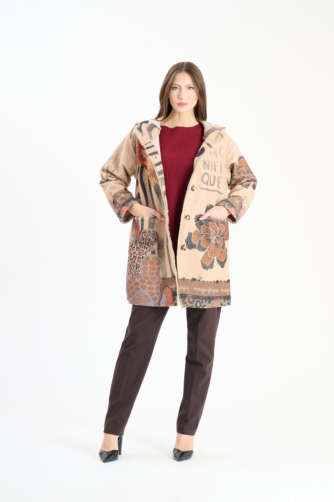 Filzjacke Magnifique - Hellbraun