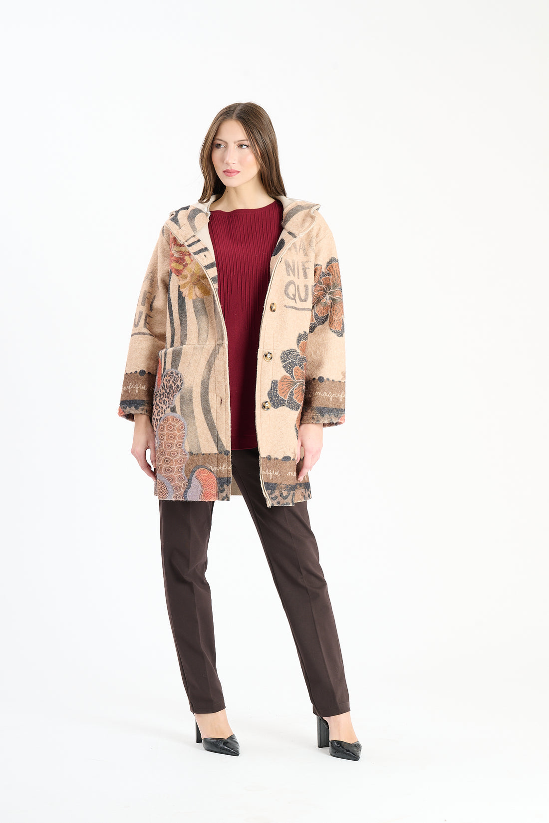 Filzjacke Magnifique - Hellbraun