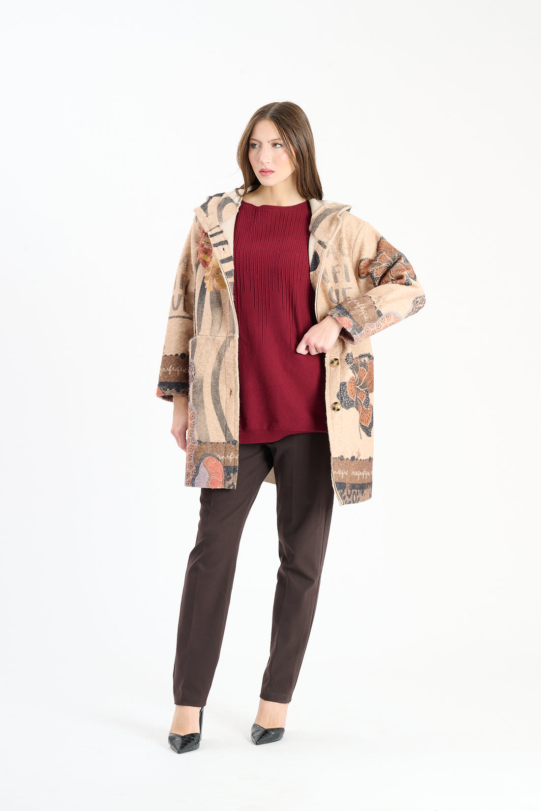 Filzjacke Magnifique - Hellbraun