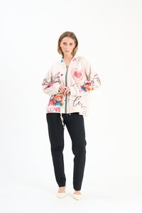Sweaterjacke Lovebear - Beige