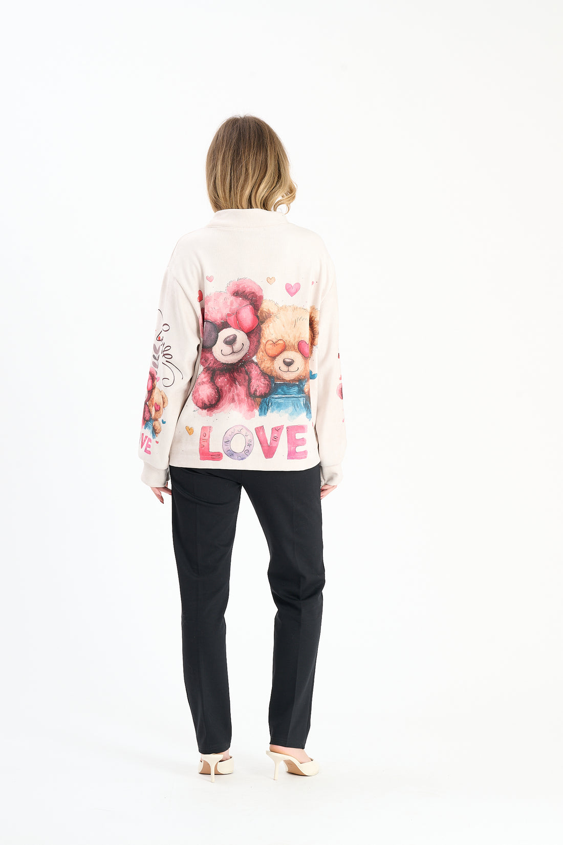 Sweaterjacke Lovebear - Beige