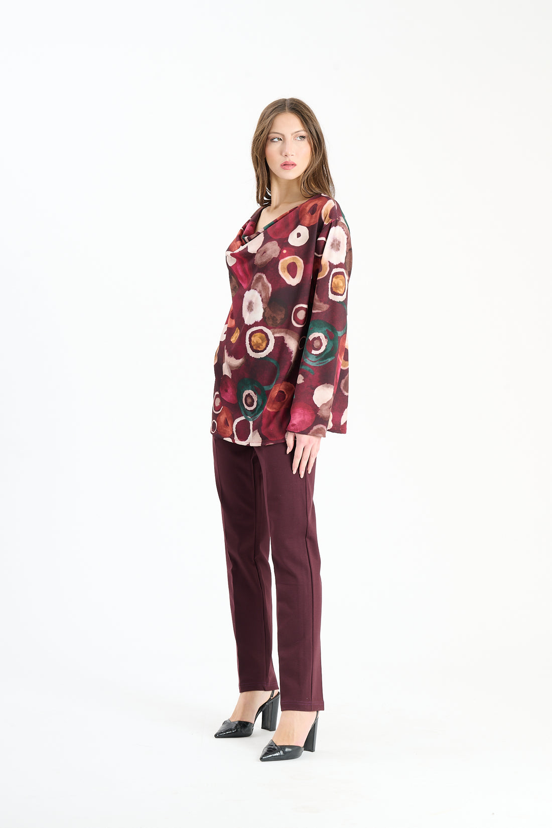 Oberteil Suzzara - Weinrot