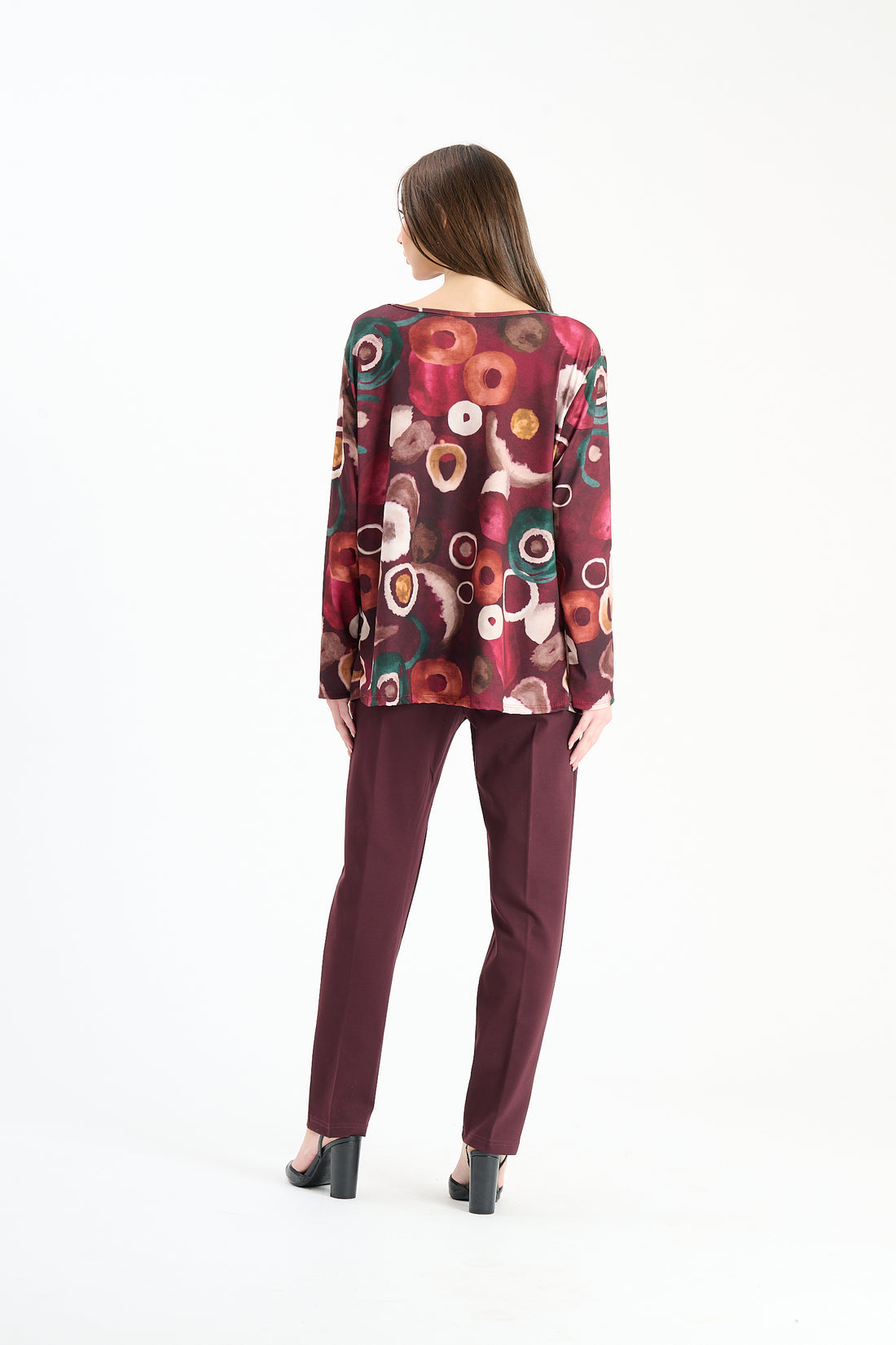 Oberteil Suzzara - Weinrot