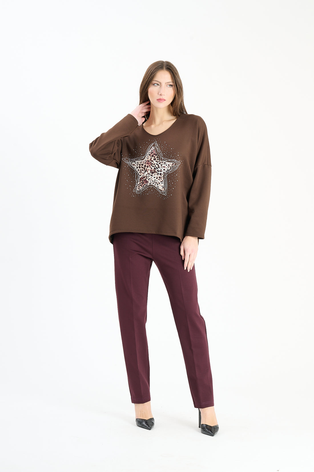 Pullover Stargazing - Braun