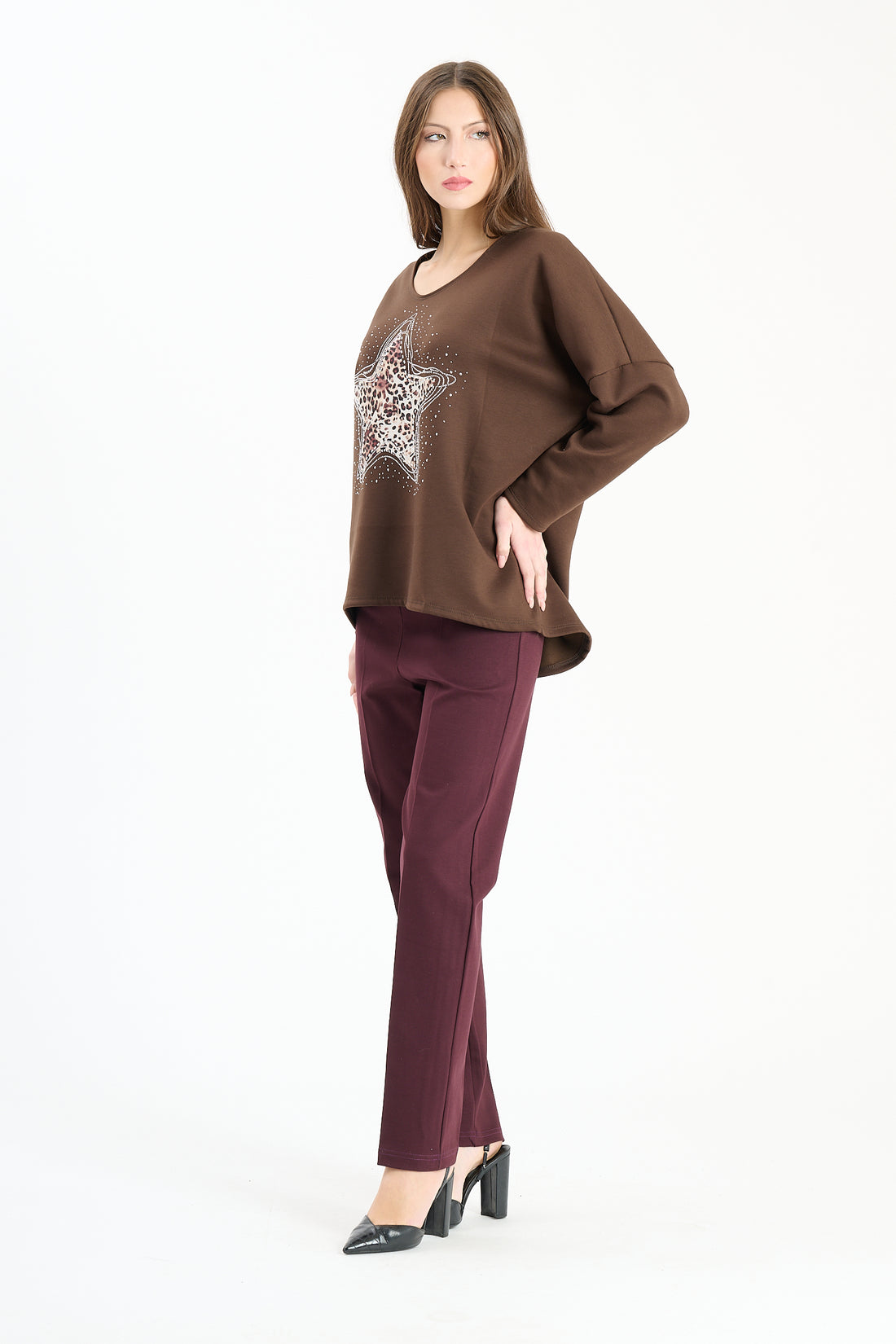 Pullover Stargazing - Braun