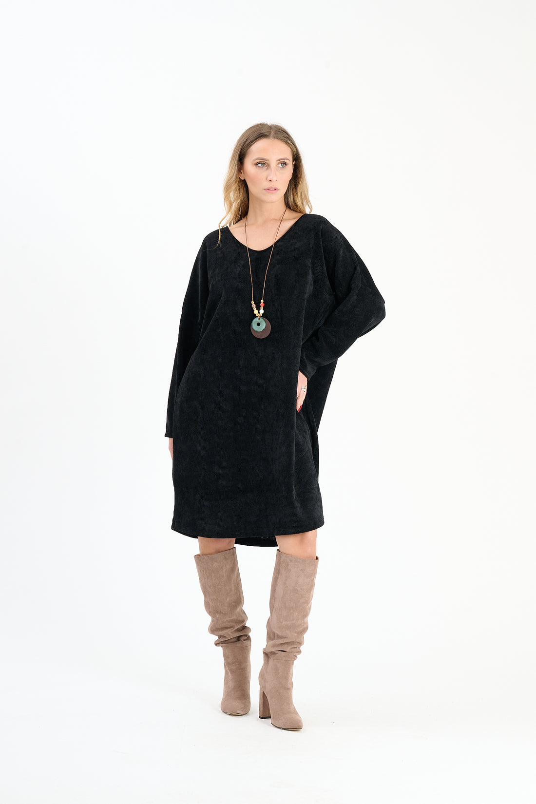 Sweaterkleid Erie - Schwarz