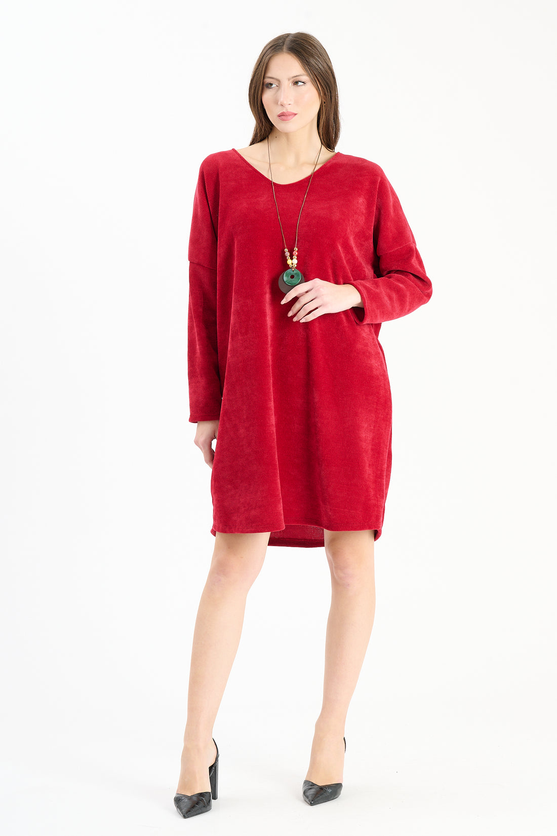 Sweaterkleid Erie - Weinrot