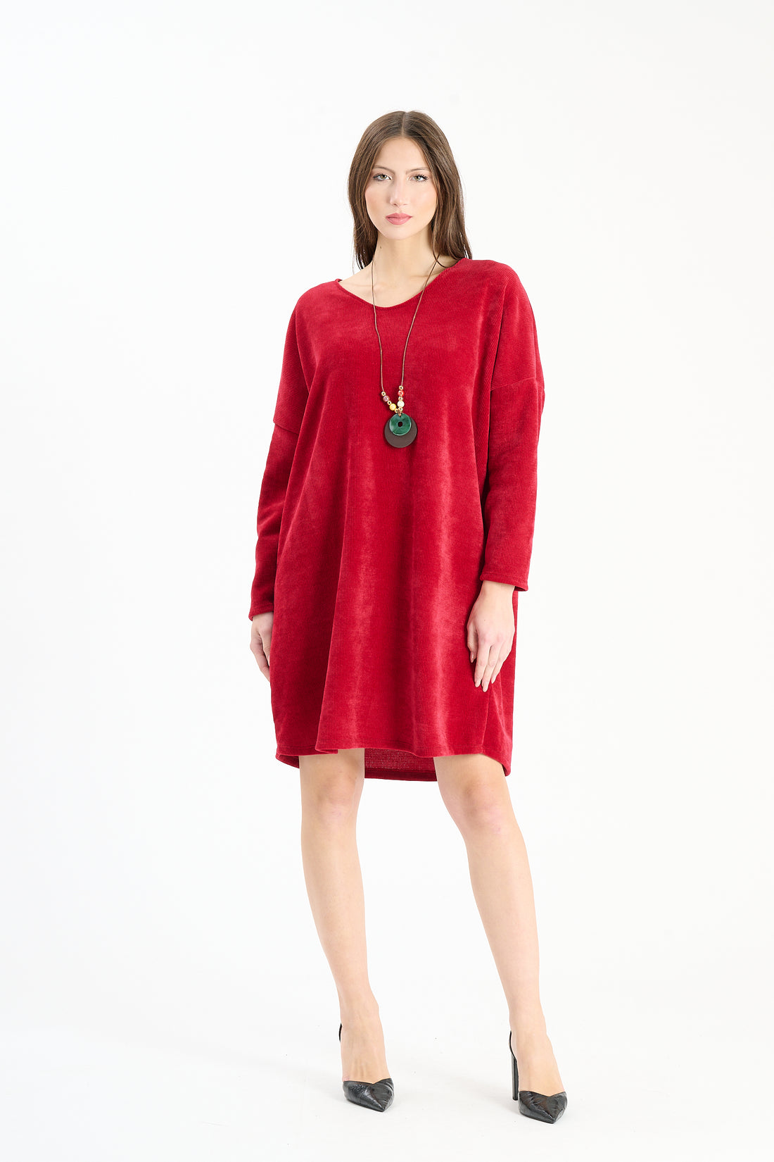 Sweaterkleid Erie - Weinrot