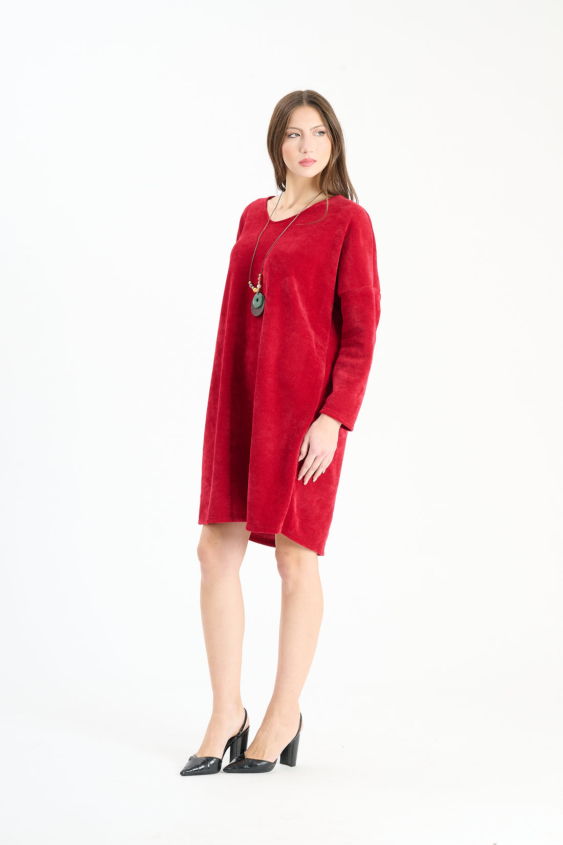 Sweaterkleid Erie - Weinrot