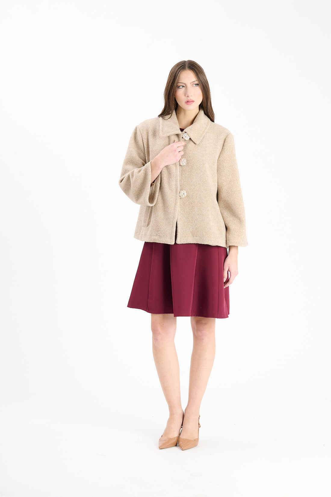 Filzjacke Blance - Beige