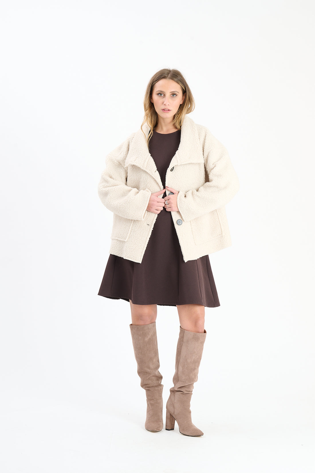 Knopfjacke Riga - Beige