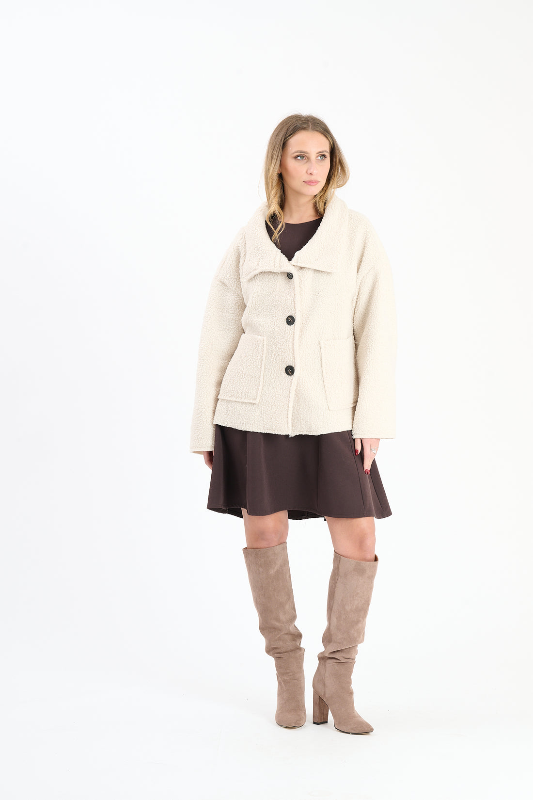 Knopfjacke Riga - Beige