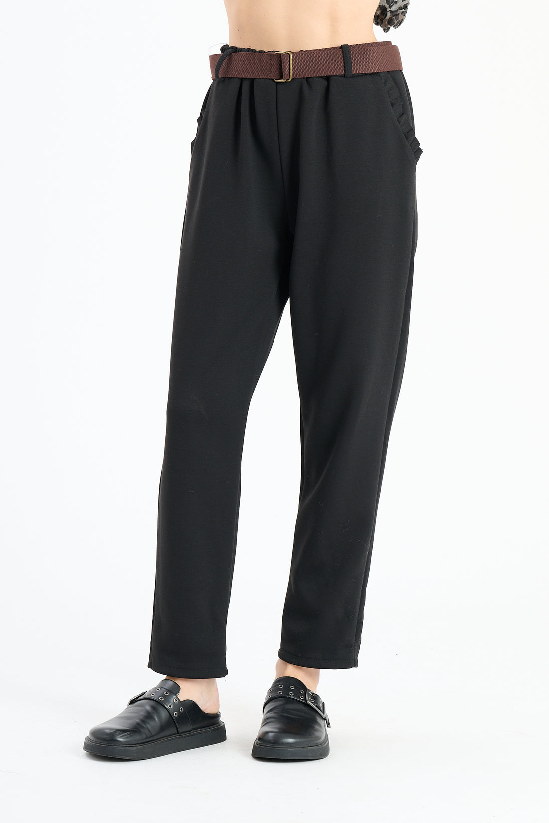 Stoffhose Square - Schwarz