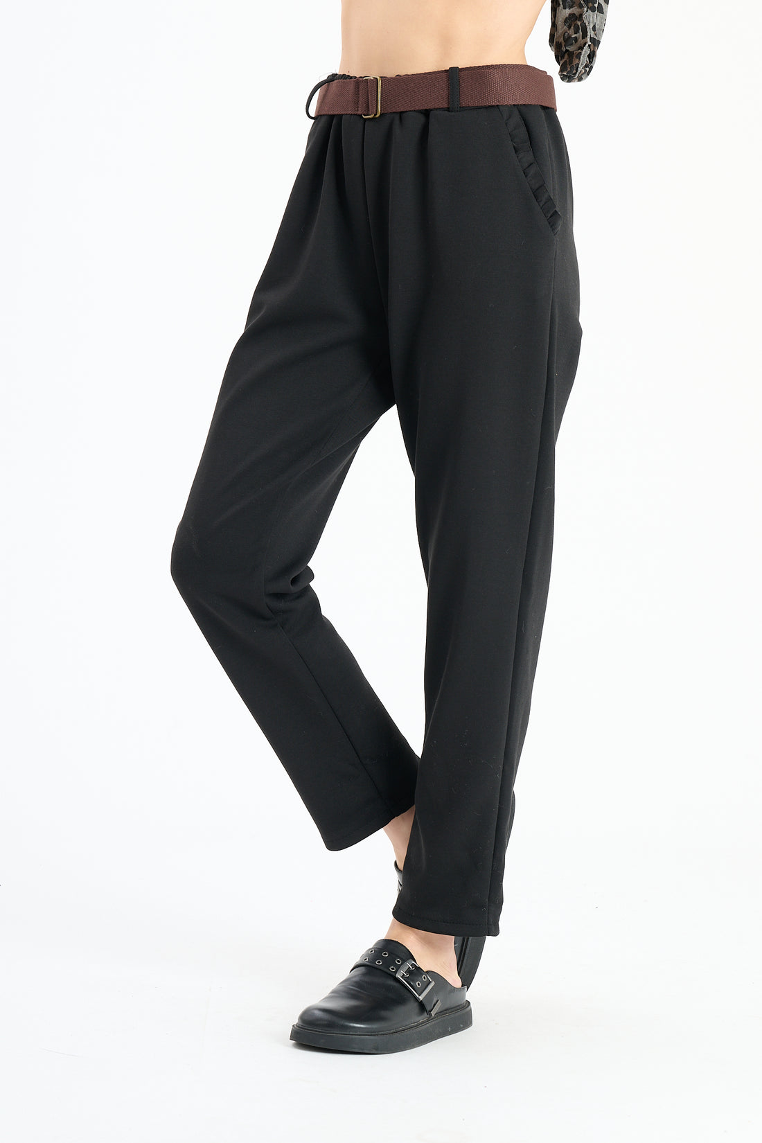 Stoffhose Square - Schwarz