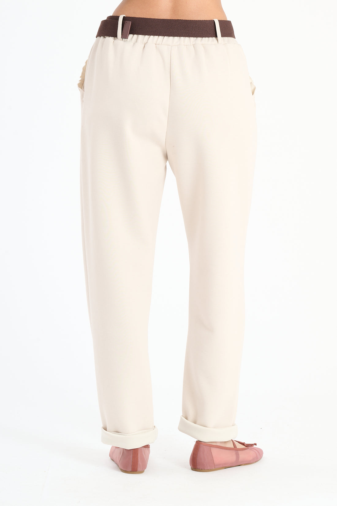 Stoffhose Square - Beige