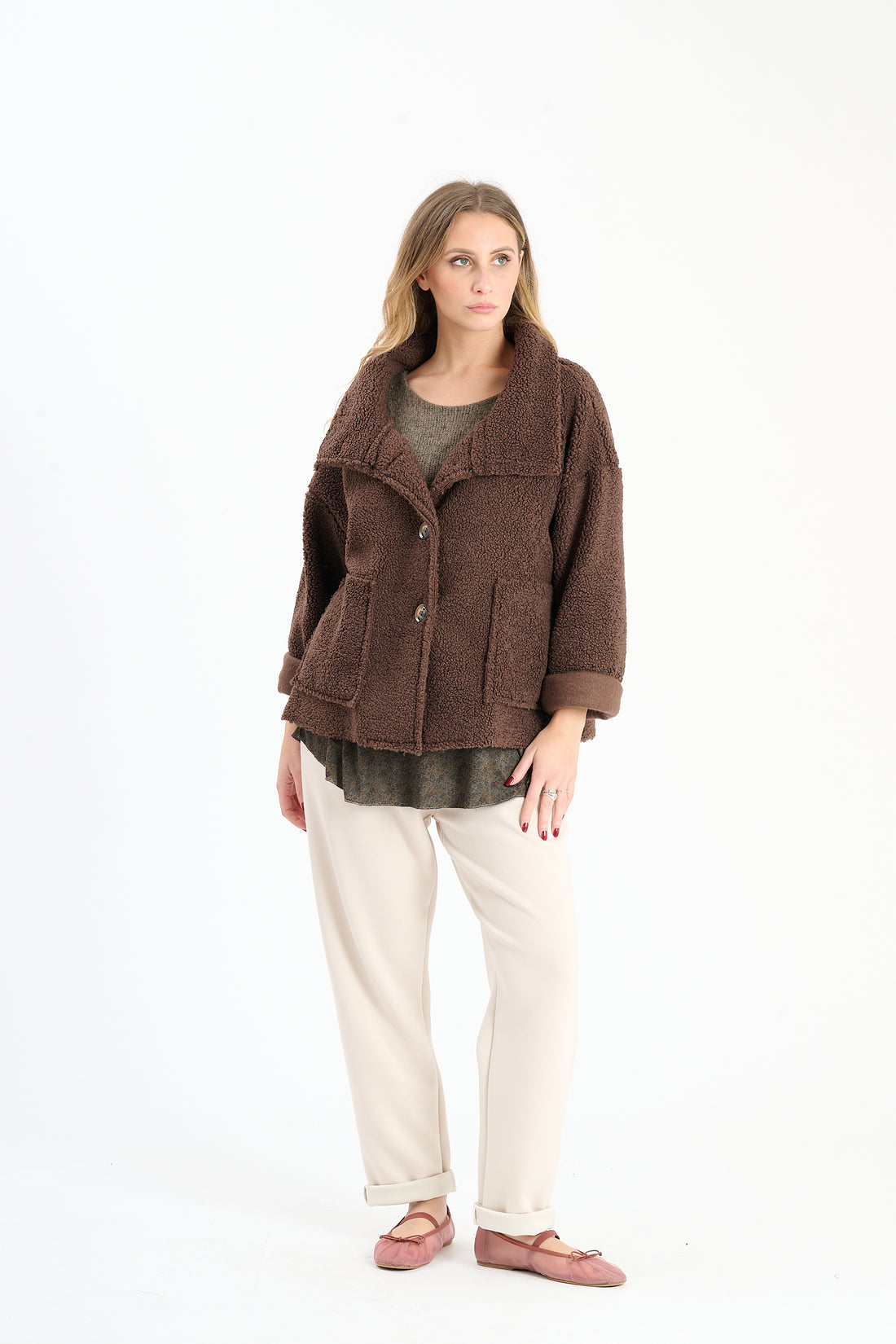Knopfjacke Riga - Braun