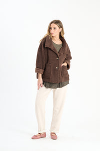 Knopfjacke Riga - Braun