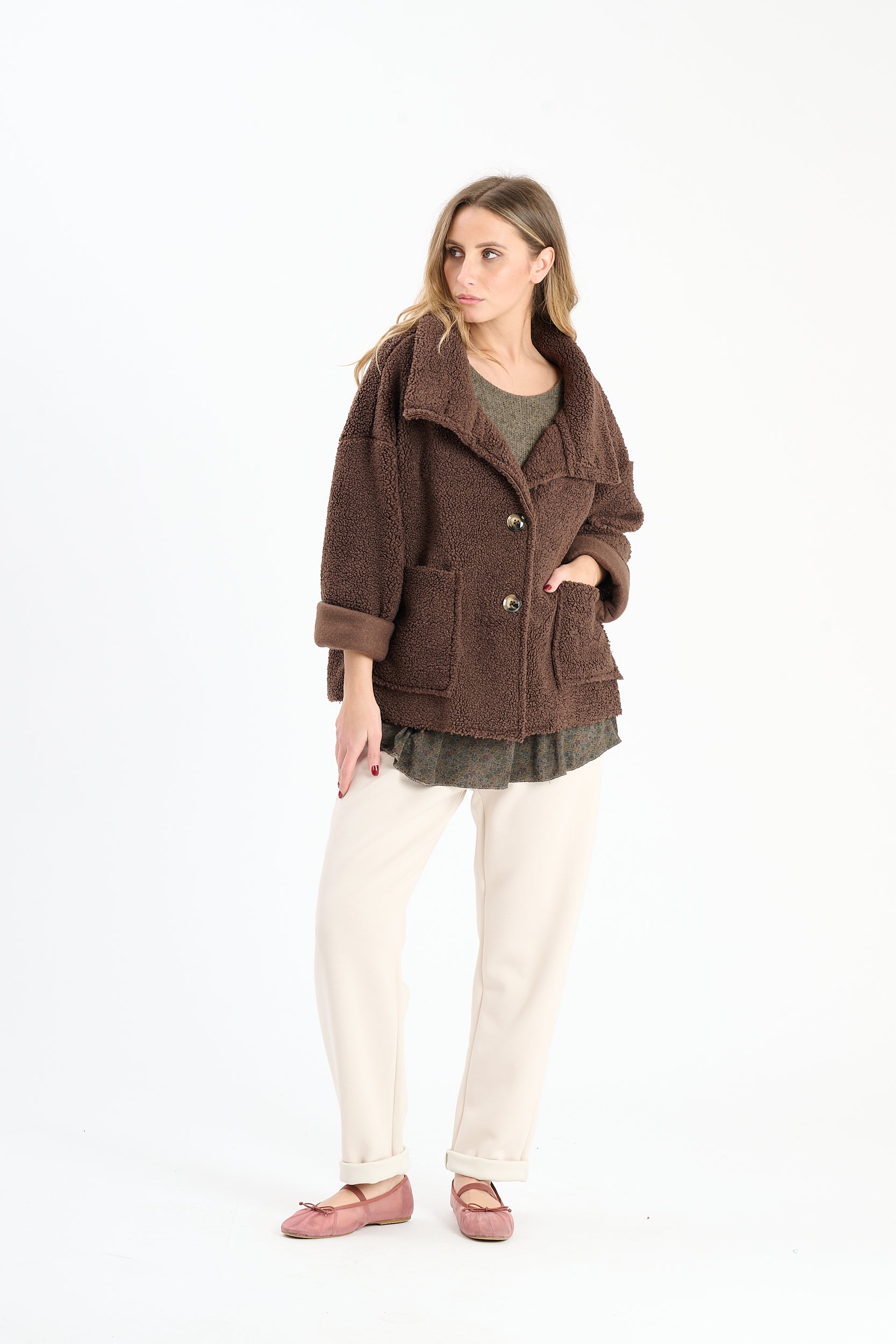 Knopfjacke Riga - Braun