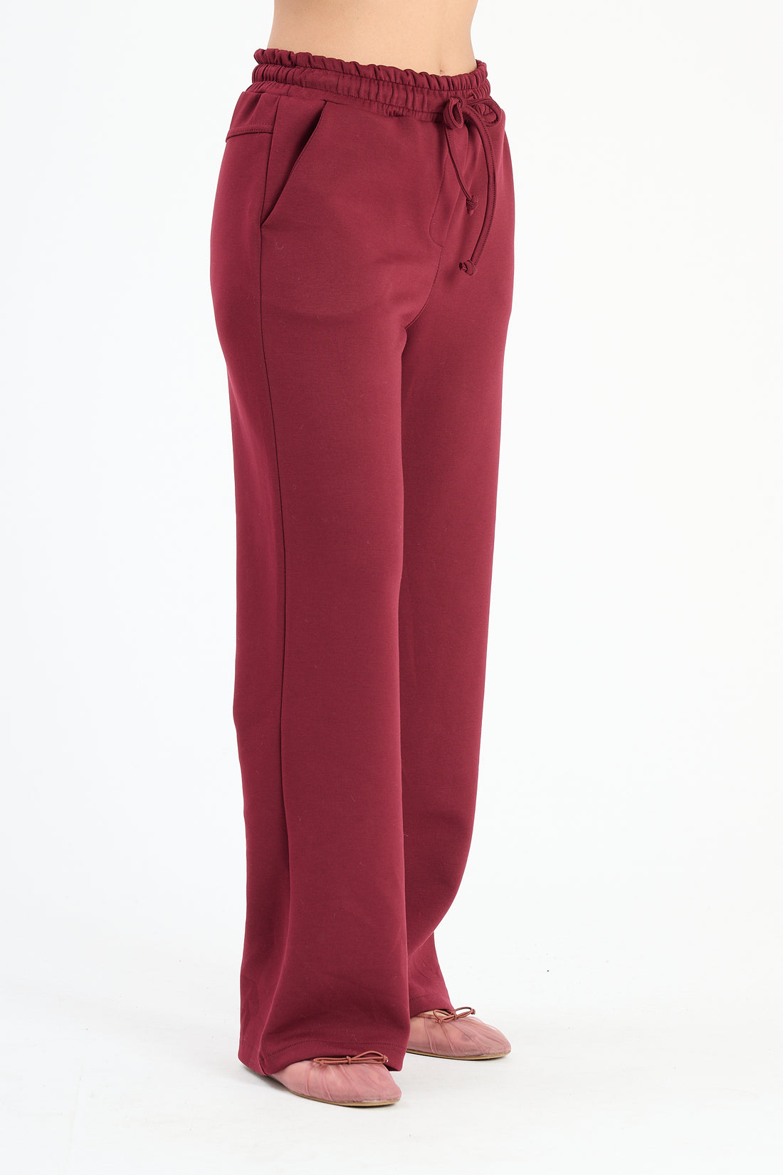 Stoffhose Riad - Weinrot