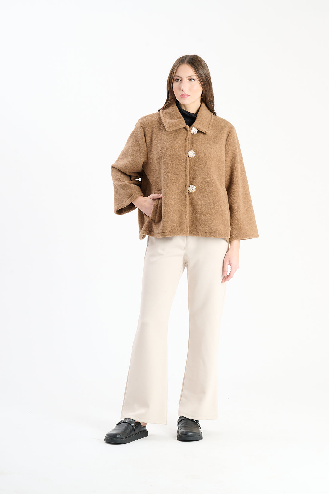 Filzjacke Blance - Braun