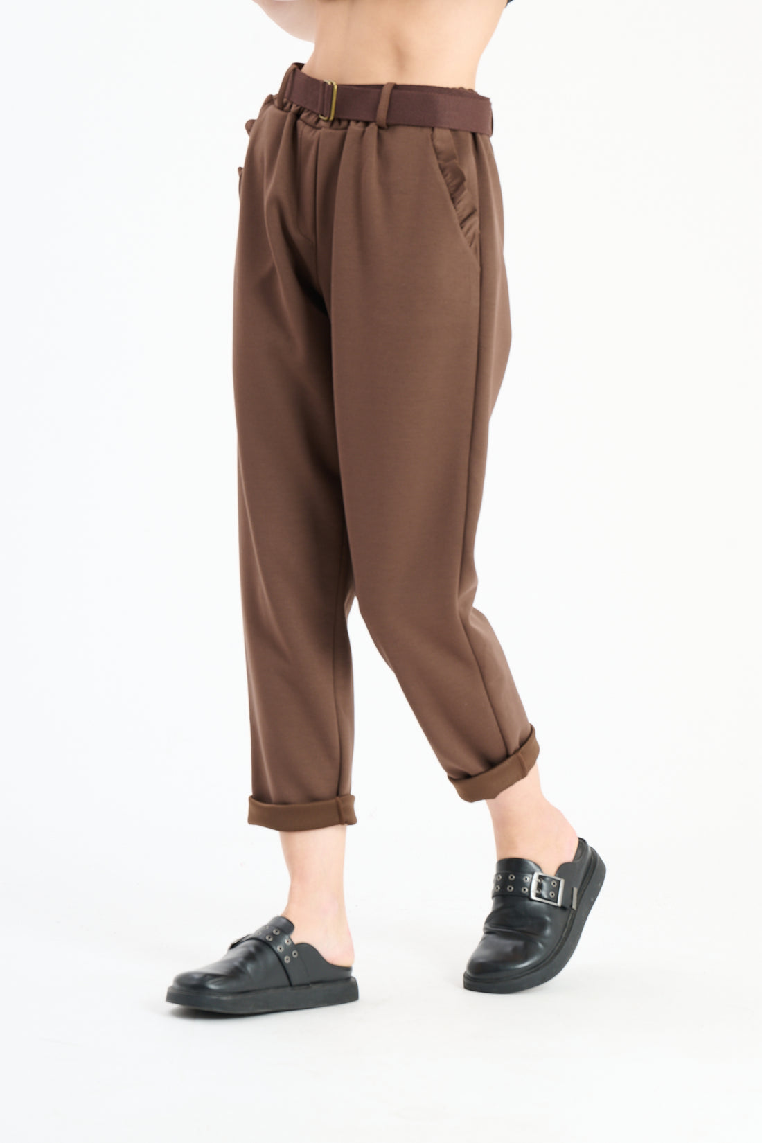 Stoffhose Square - Braun