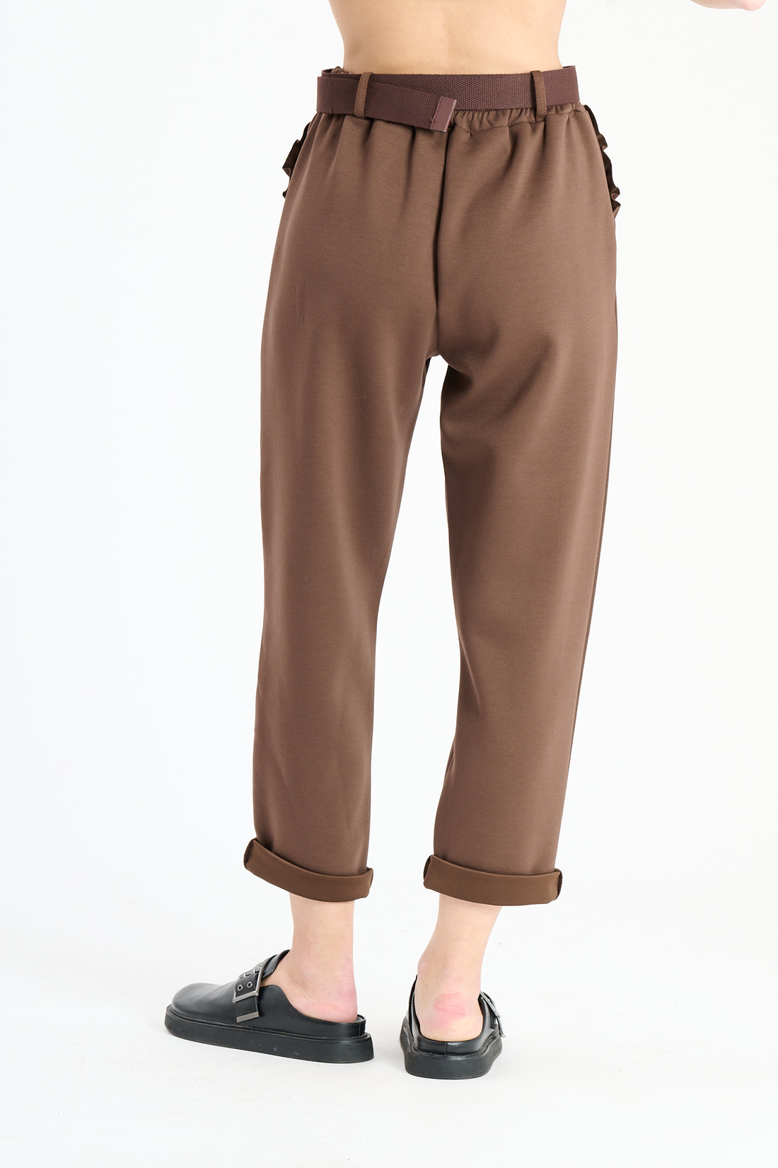 Stoffhose Square - Braun