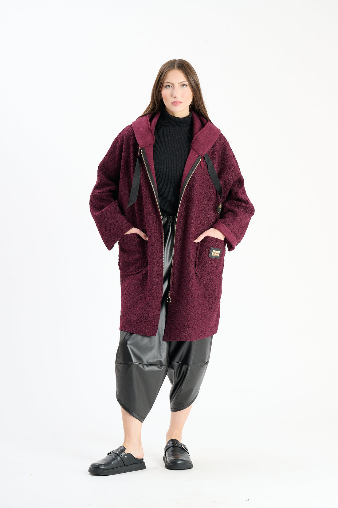 Filzjacke Impress - Dunkelrot