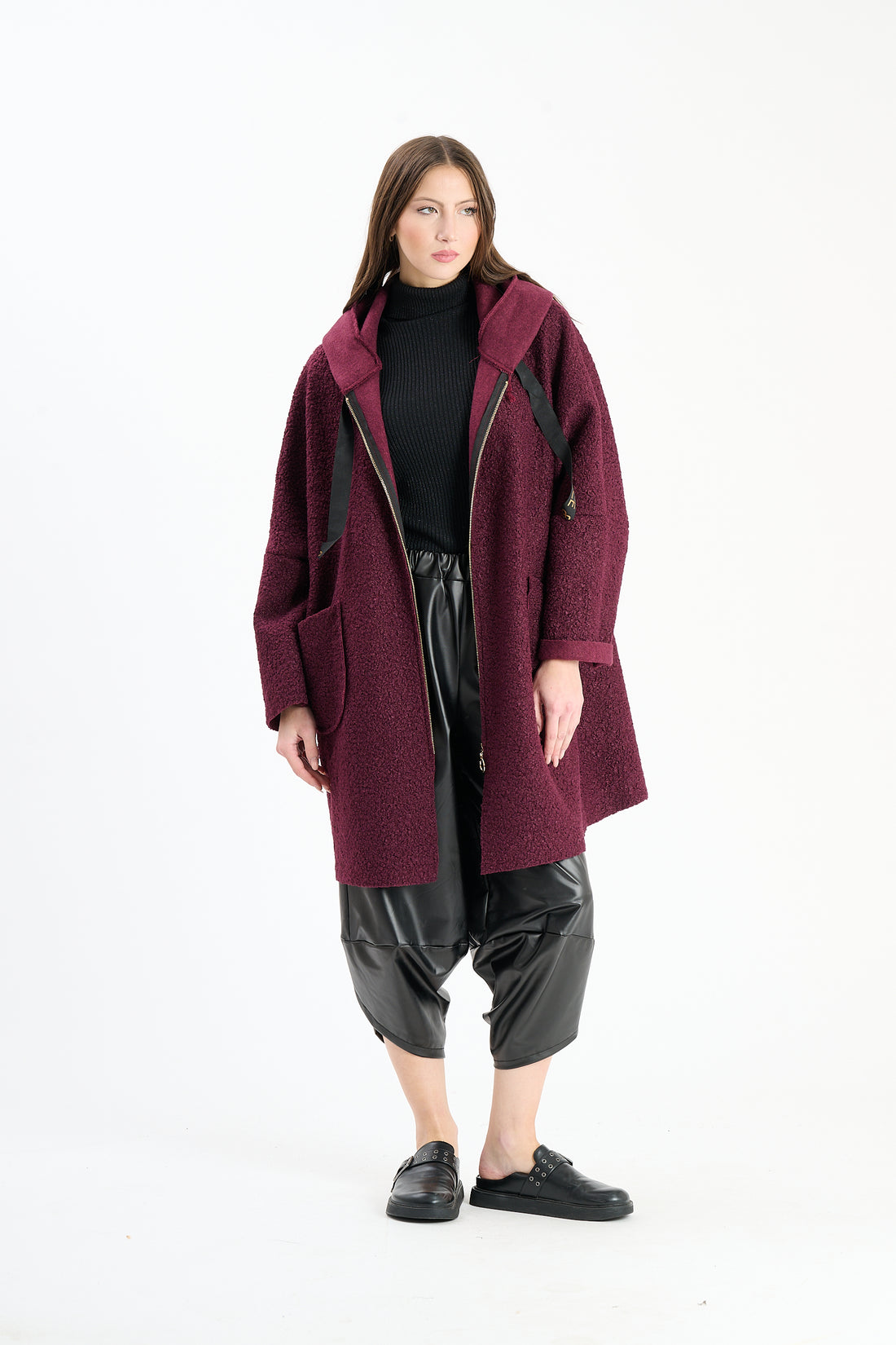 Filzjacke Impress - Dunkelrot