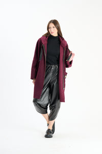 Filzjacke Impress - Dunkelrot