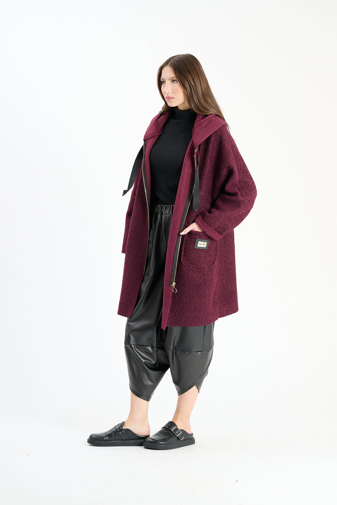 Filzjacke Impress - Dunkelrot