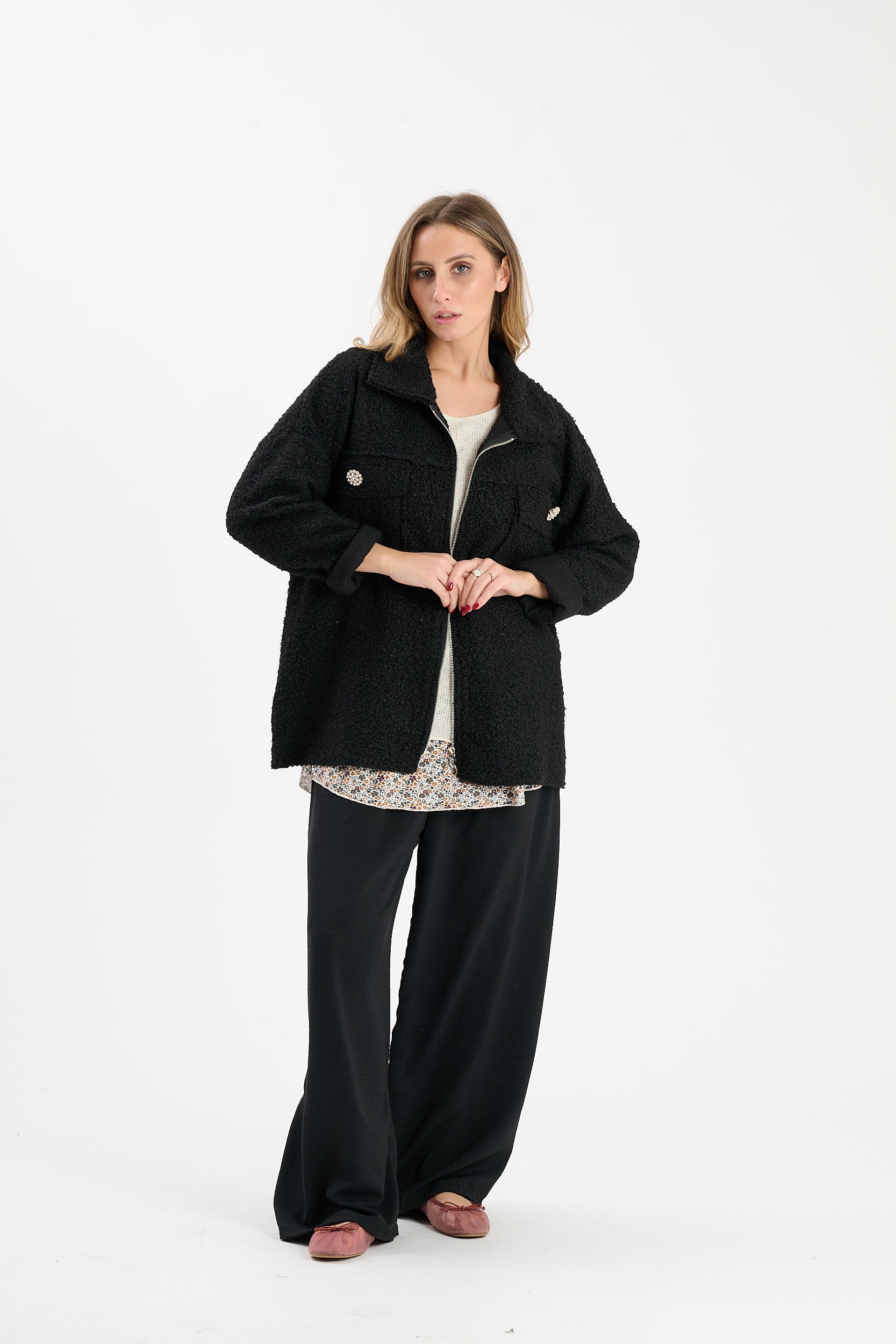 Sweaterjacke Olney - Schwarz